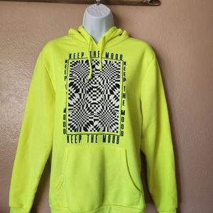 Keep the Mood Neon Green Hoodie